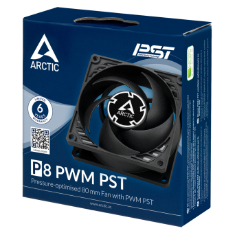 Arctic P8 PWM PST Black 1x