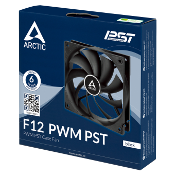 Arctic F12 PWM PST Black 1x
