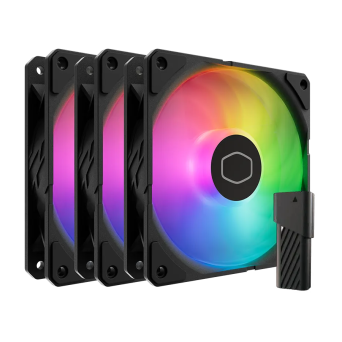 Cooler Master SickleFlow Edge 120 ARGB (3-pack, Controller, Black)