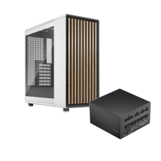 Fractal Design North Chalk White TG Clear Tint + Ion Gold 550W