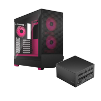 Fractal Design Pop Air RGB Magenta Core TG Clear Tint + Ion Gold 850W