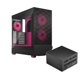 Fractal Design Pop Air RGB Magenta Core TG Clear Tint + Ion Gold 850W