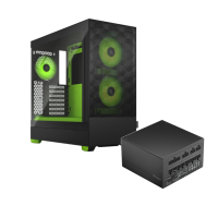 Fractal Design Pop Air RGB Green Core TG Clear Tint + Ion Gold 850W