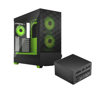 Fractal Design Pop Air RGB Green Core TG Clear Tint + Ion Gold 850W
