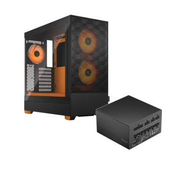 Fractal Design Pop Air RGB Orange Core TG Clear Tint + Ion Gold 850W