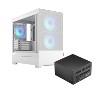 Fractal Design Pop Mini Air RGB White TG Clear Tint + Ion Gold 550W