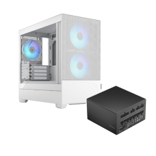 Fractal Design Pop Mini Air RGB White TG Clear Tint + Ion Gold 550W