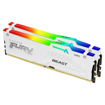 Kingston FURY Beast RGB 6000MHz 2x16GB EXPO (CL30-36-36, 1RX8, White)