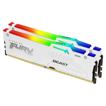 Kingston FURY Beast RGB 6000MHz 2x16GB EXPO (CL36-44-44, 1RX8, White)
