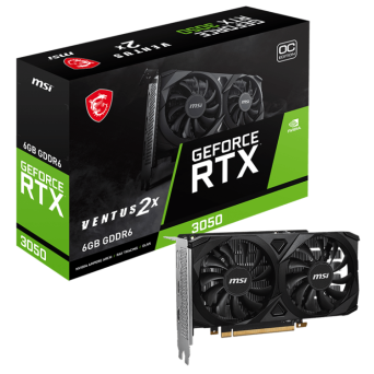 MSI Ventus 2X RTX 3050 (6GB, OC)