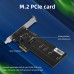 Maiwo KT016L M.2 NVMe til PCIe adapterkort