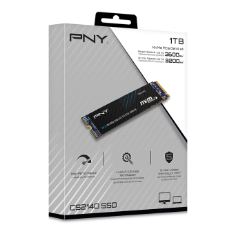 PNY CS2140 1TB (3.6GB/s, 3.2GB/s, 400TBW)