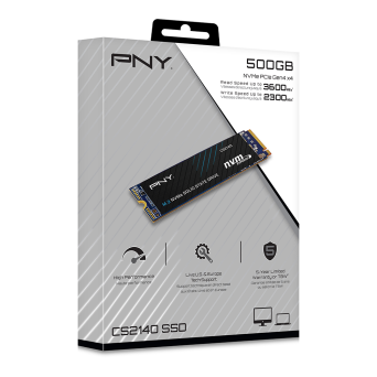 PNY CS2140 500GB (3.6GB/s, 2.3GB/s, 200TBW)