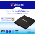 Verbatim External slimline CD/DVD-skriver (USB-C, med kabel og adapter)