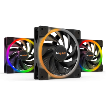 be quiet! Light Wings 120mm PWM HS (3-pack, Hub, Black)